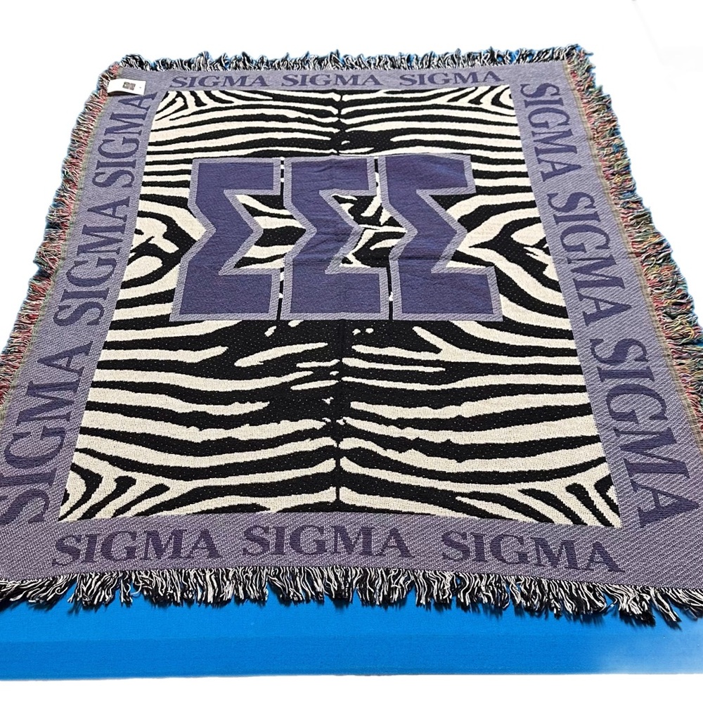 NWT Sigma Sigma Sigma Zebra Print Blanket